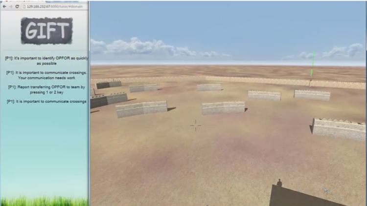 desert image in training interface