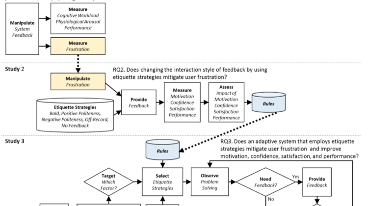 Diagram of the influence of feedback on human response