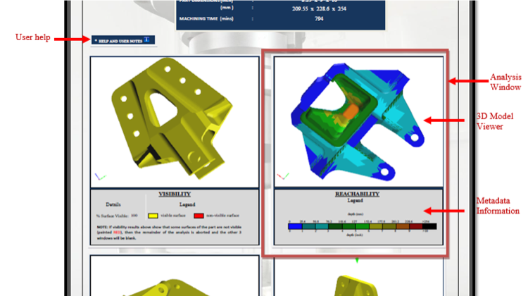 color image of manufacturability analysis diagrams