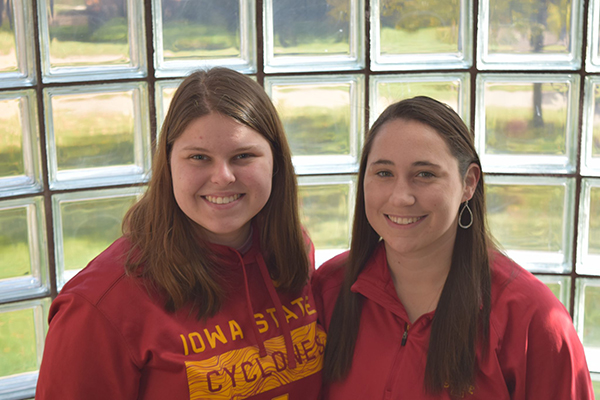 Mackenzie Bochart (left) and Kasey Sutton