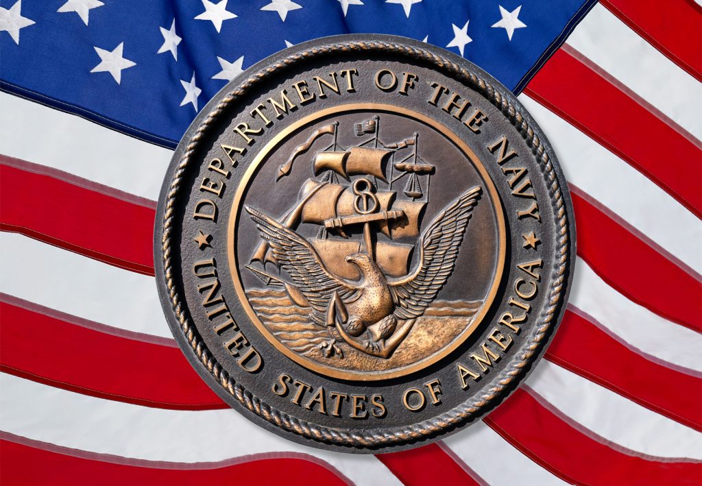 The seal for the United States Navy