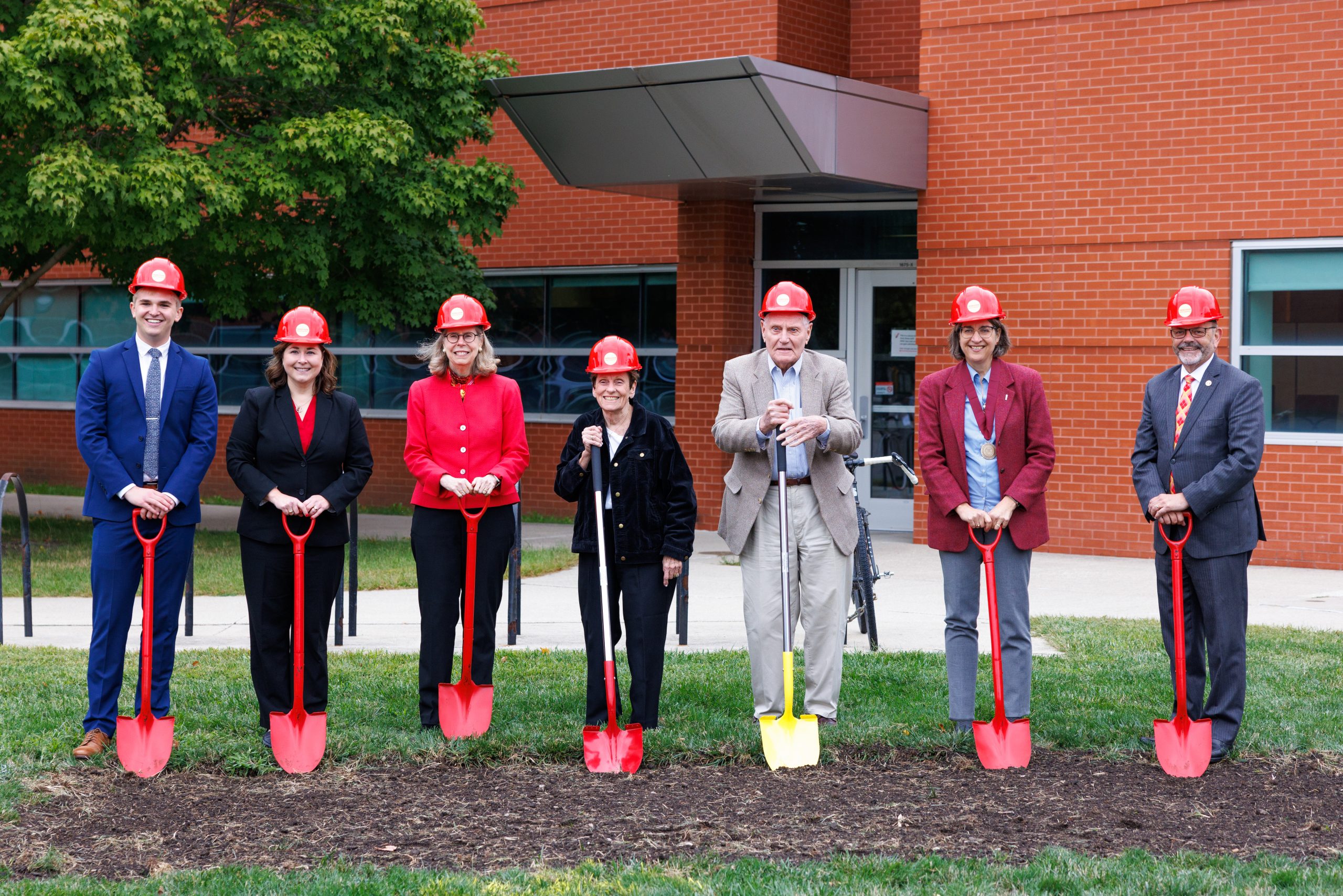 Breaking ground on the new Therkildsen Industrial Engineering Building