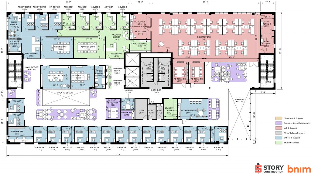 Therkildsen Industrial Engineering building floors plans for level 2