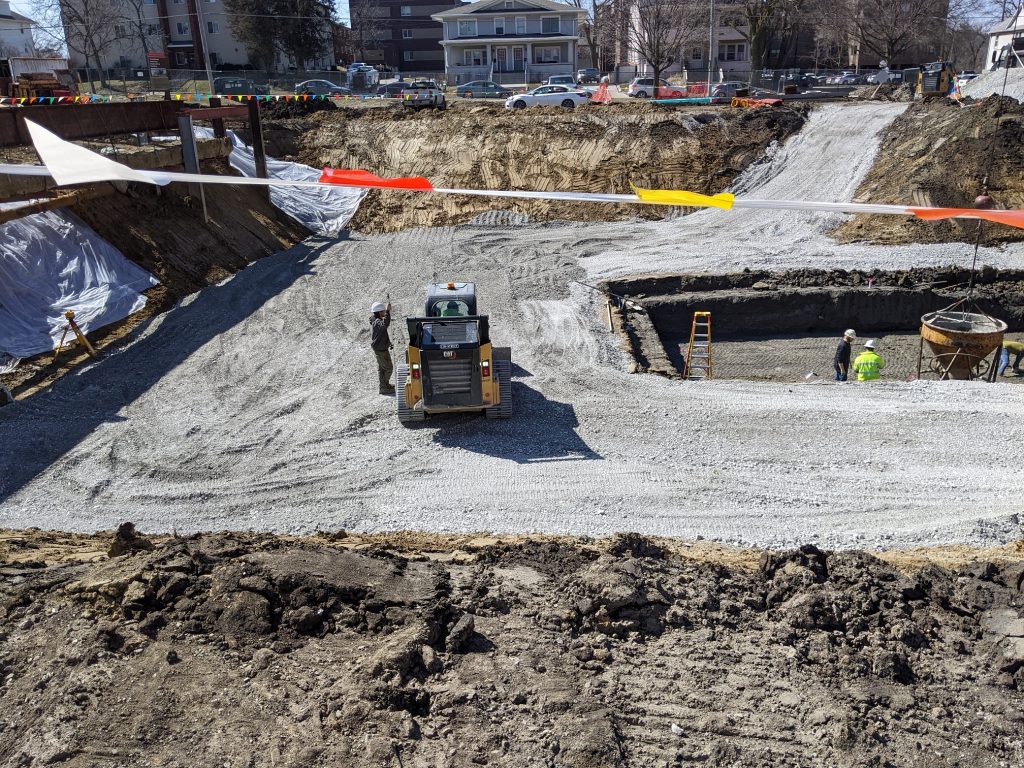 view of excavation 