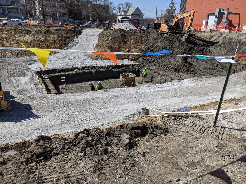 view of excavation 